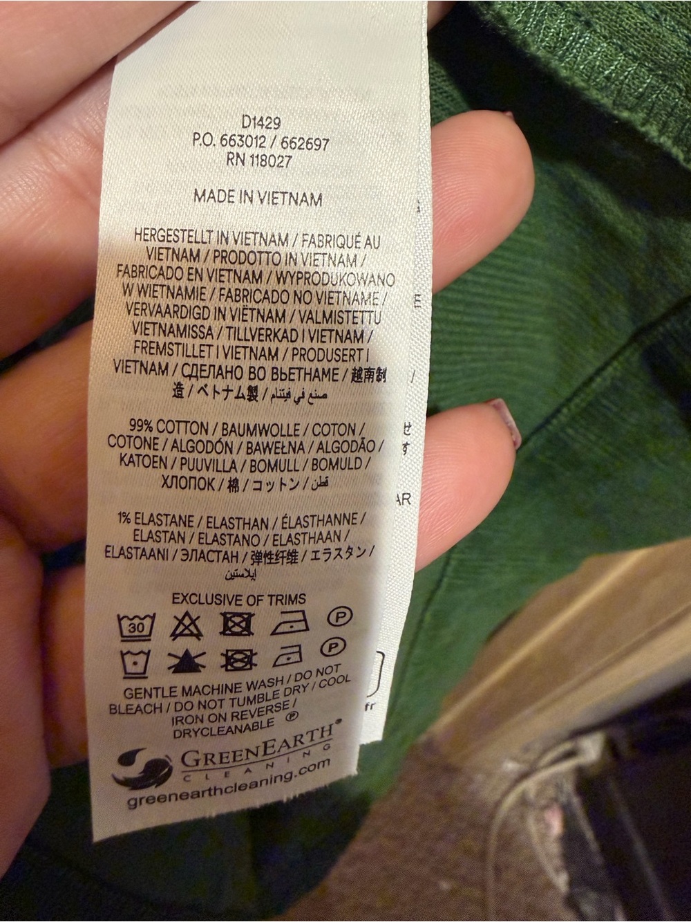 Boden Olive Green Corduroy Button-Front Dress - Picture 5 of 7